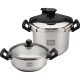 ΣΕΤ QUATRO IZZY DS24B MULTI COOKWARE (213106) 8LT + 4LT